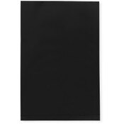 Plymor 4" x 6" (Pack of 100), Black 2 Mil Flat Open Plastic Poly Bags