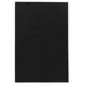 Plymor 4" x 6" (Pack of 100), Black 2 Mil Flat Open Plastic Poly Bags