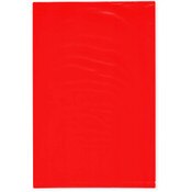 Plymor 6" x 9" (Pack of 100), Red 2 Mil Flat Open Plastic Poly Bags