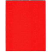 Plymor 8" x 10" (Pack of 100), Red 2 Mil Flat Open Plastic Poly Bags