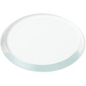 Plymor 1.5" Round, 3mm Thick Beveled Clear Glass Circle