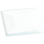 Plymor 1" Square, 3mm Thick Beveled Clear Glass