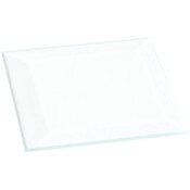 Plymor 2" Square, 3mm Thick Beveled Clear Glass