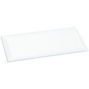 Plymor 2" x 4" Rectangle, 3mm Thick Beveled Clear Glass