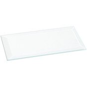 Plymor 2" x 4" Rectangle, 3mm Thick Beveled Clear Glass