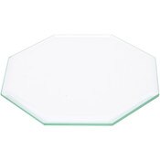 Plymor 3.5" Octagon, 3mm Thick Beveled Clear Glass