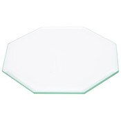 Plymor 3.5" Octagon, 3mm Thick Beveled Clear Glass