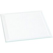 Plymor 3.5" Square, 3mm Thick Beveled Clear Glass