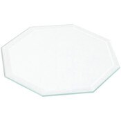 Plymor 4" Octagon, 3mm Thick Beveled Clear Glass
