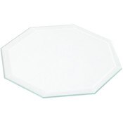 Plymor 4" Octagon, 3mm Thick Beveled Clear Glass