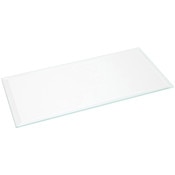 Plymor 4" x 8" Rectangle, 3mm Thick Beveled Clear Glass
