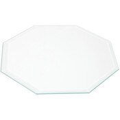 Plymor 6" Octagon, 3mm Thick Beveled Clear Glass