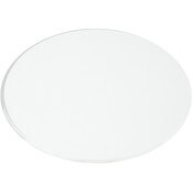 Plymor 6" Round, 3mm Thick Beveled Clear Glass Circle