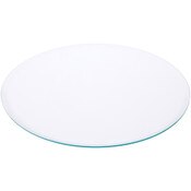 Plymor 12" Round, 5mm Thick Beveled Clear Glass Circle