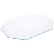 Plymor 13" x 18" Long Octagon, 5mm Thick Beveled Clear Glass