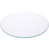 Plymor 14" Round, 5mm Thick Beveled Clear Glass Circle