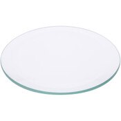 Plymor 4" Round, 5mm Thick Beveled Clear Glass Circle
