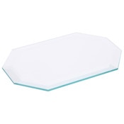 Plymor 4" x 6" Long Octagon, 5mm Thick Beveled Clear Glass