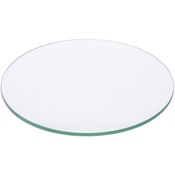Plymor 5" Round, 5mm Thick Beveled Clear Glass Circle