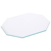 Plymor 7" x 9" Long Octagon, 5mm Thick Beveled Clear Glass