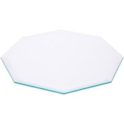 Plymor 8" Octagon, 5mm Thick Beveled Clear Glass