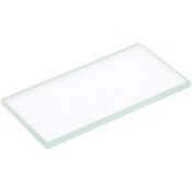 Plymor 1" x 2" Rectangle, 3mm Thick Non-Beveled Clear Glass