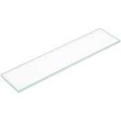 Plymor 1" x 4" Rectangle, 3mm Thick Non-Beveled Clear Glass