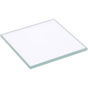 Plymor 2" Square, 3mm Thick Non-Beveled Clear Glass