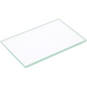 Plymor 2" x 3" Rectangle, 3mm Thick Non-Beveled Clear Glass