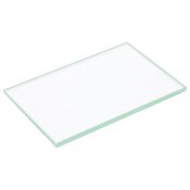 Plymor 2" x 3" Rectangle, 3mm Thick Non-Beveled Clear Glass