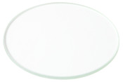 Plymor Round 3mm Clear Non-Beveled Glass, 3 inch x 3 inch