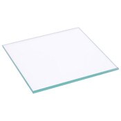 Plymor 3" Square, 3mm Thick Non-Beveled Clear Glass