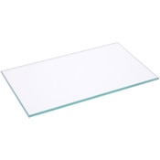 Plymor 3" x 5" Rectangle, 3mm Thick Non-Beveled Clear Glass