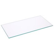 Plymor 3" x 6" Rectangle, 3mm Thick Non-Beveled Clear Glass