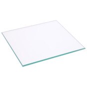 Plymor 4" Square, 3mm Thick Non-Beveled Clear Glass