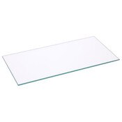 Plymor 4" x 8" Rectangle, 3mm Thick Non-Beveled Clear Glass