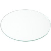Plymor 5" Round, 3mm Thick Non-Beveled Clear Glass Circle