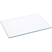Plymor 5" x 7" Rectangle, 3mm Thick Non-Beveled Clear Glass