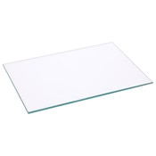 Plymor 5" x 7" Rectangle, 3mm Thick Non-Beveled Clear Glass