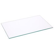 Plymor 5" x 8" Rectangle, 3mm Thick Non-Beveled Clear Glass