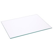 Plymor 6" x 8" Rectangle, 3mm Thick Non-Beveled Clear Glass