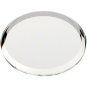 Plymor 1.5" Round, 3mm Thick Beveled Glass Mirror Circle