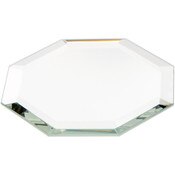 Plymor 2.5" Octagon, 3mm Thick Beveled Glass Mirror