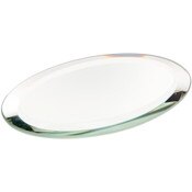 Plymor 2" x 3" Oval, 3mm Thick Beveled Glass Mirror