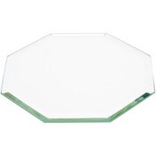 Plymor 3.5" Octagon, 3mm Thick Beveled Glass Mirror