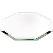 Plymor 4" Octagon, 3mm Thick Beveled Glass Mirror