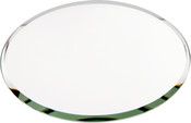 Plymor Round 3mm Beveled Glass Mirror, 4 inch x 4 inch