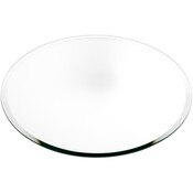 Plymor 14" Round, 5mm Thick Beveled Glass Mirror Circle