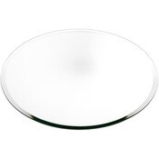 Plymor 18" Round, 5mm Thick Beveled Glass Mirror Circle