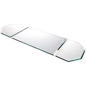 Plymor 36" x 12" Runner Set, 5mm Thick Beveled Glass Mirror